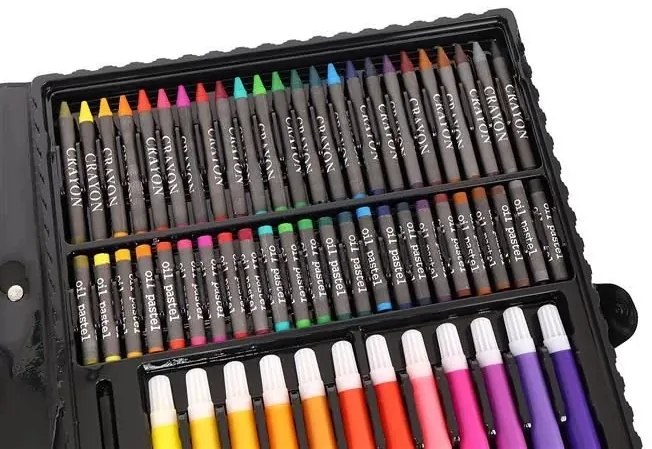 Maaleo Kit de artă creativă într-o servietă practică - 168 buc - MAALEO