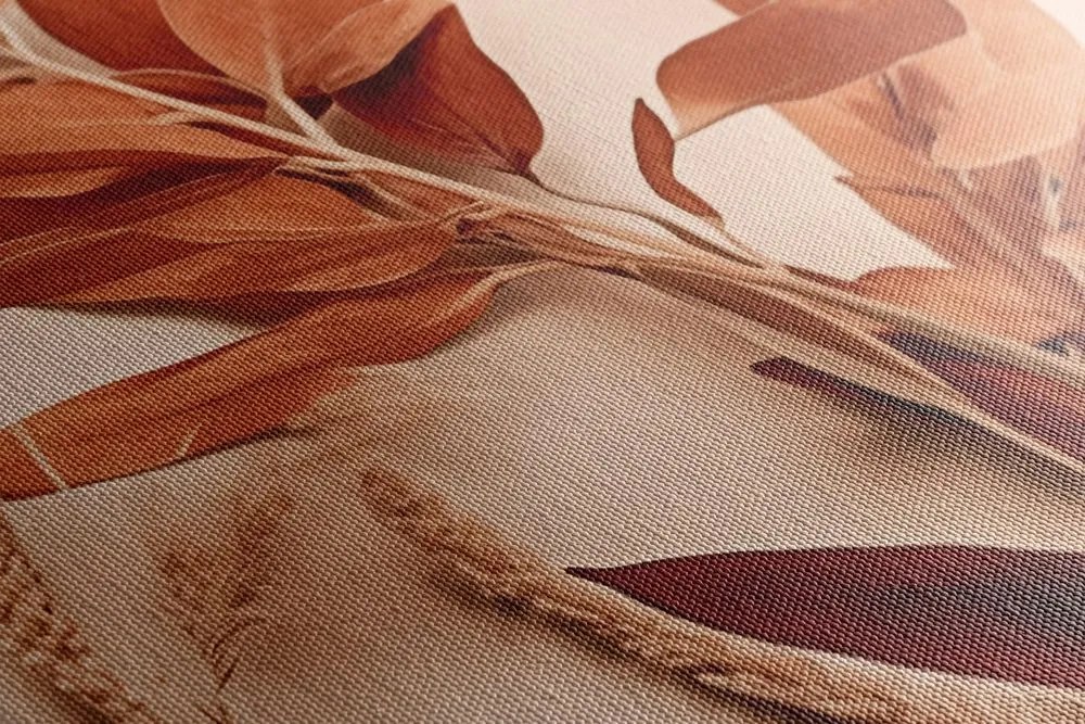 Tablou frunze Peach Fuzz