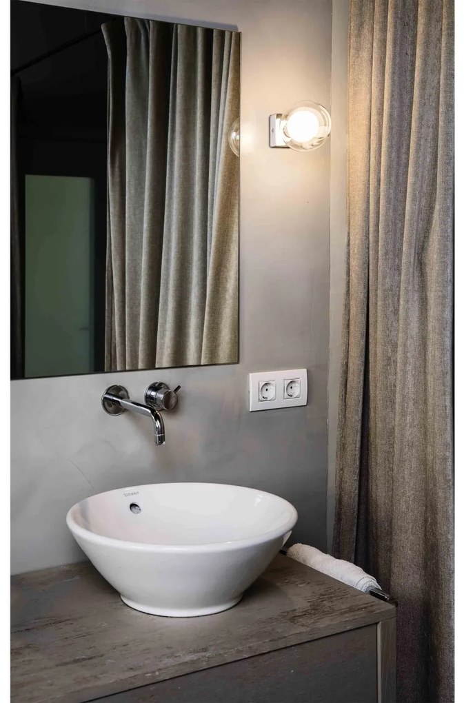 Aplica de perete baie cu protectie IP44 PERLA Chrome 40086