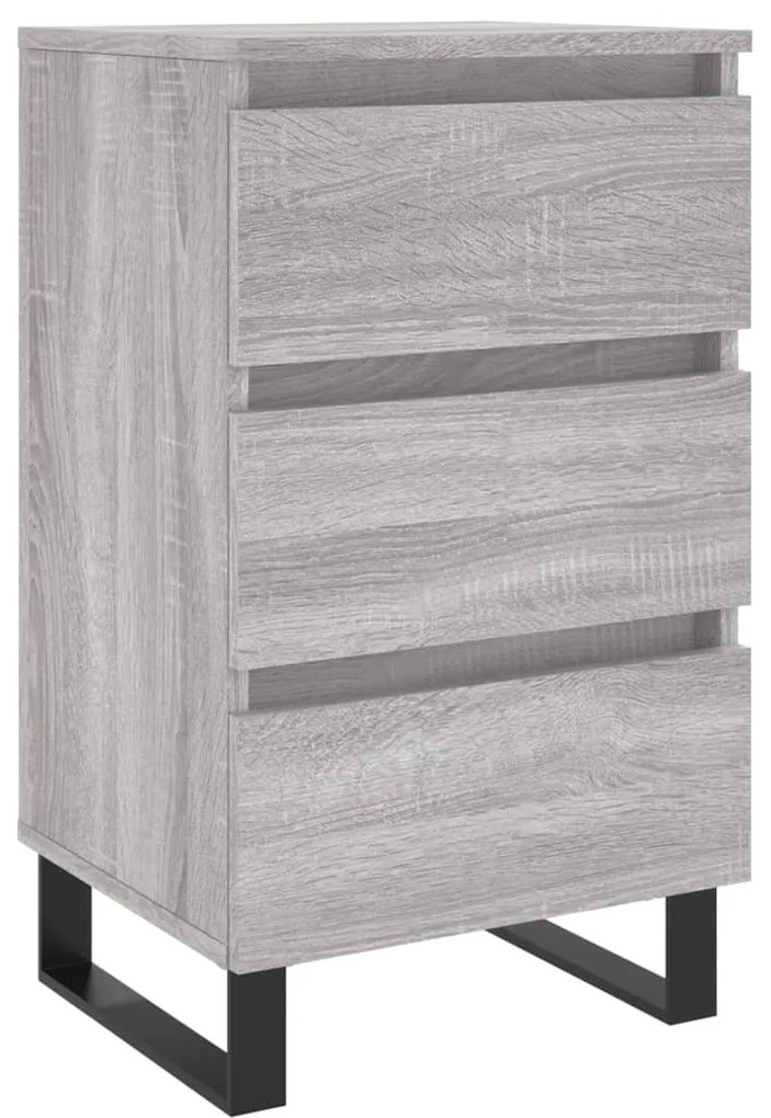 826952 vidaXL Noptieră, gri sonoma, 40x35x69 cm, lemn compozit
