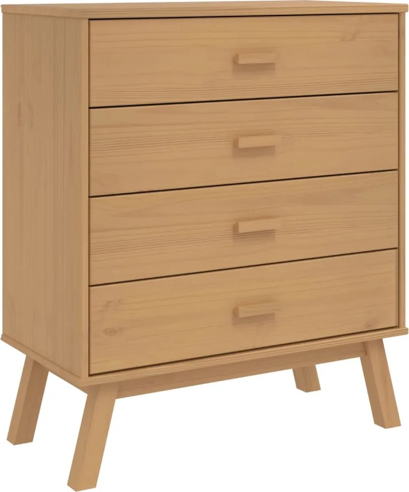 vidaXL Dulap cu sertar „OLDEN”, maro, lemn masiv de pin