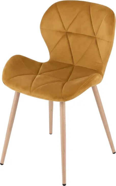 Scaun de masa MANGO VELVET, mustar