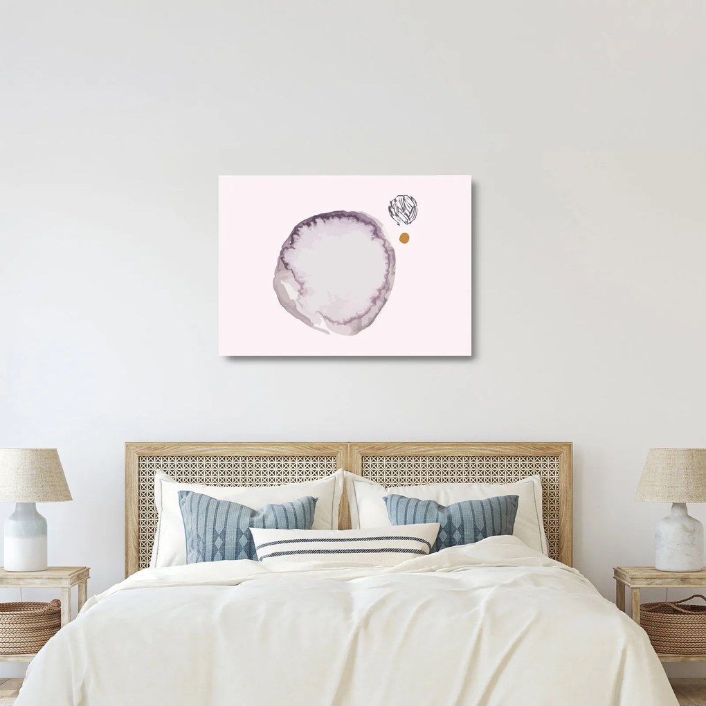Tablou pe sticlă - Minimalism violet N⁰4 (70x50 cm)