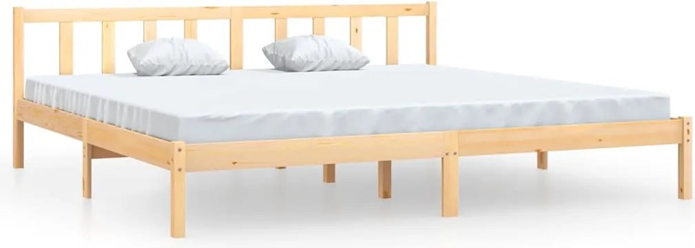 vidaXL Cadru de pat, 200x200 cm, lemn masiv de pin