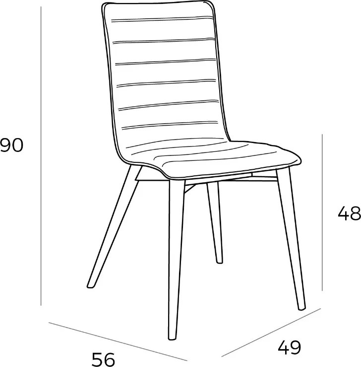 Scaun tapitat design scandinav ARMONY AC-DC619