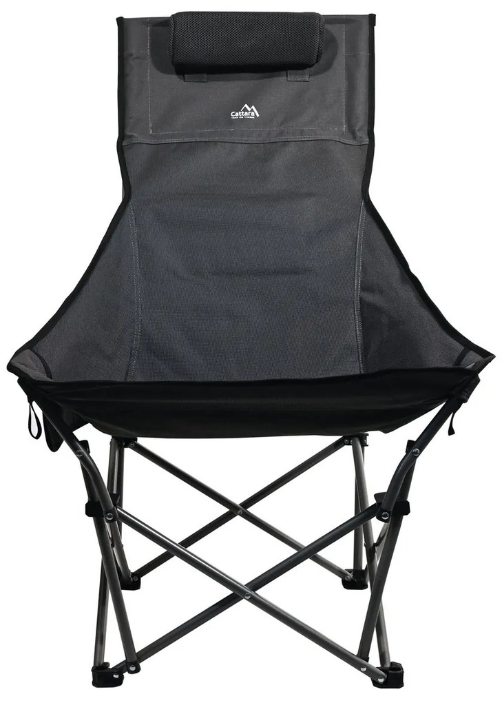 Cattara 13467 Scaun pliant de camping Merit Foldi, negru