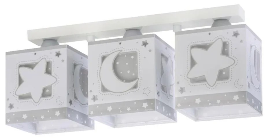 Plafonieră pentru copii Dalber 63233NE MOONLIGHT 3xE27/60W/230V