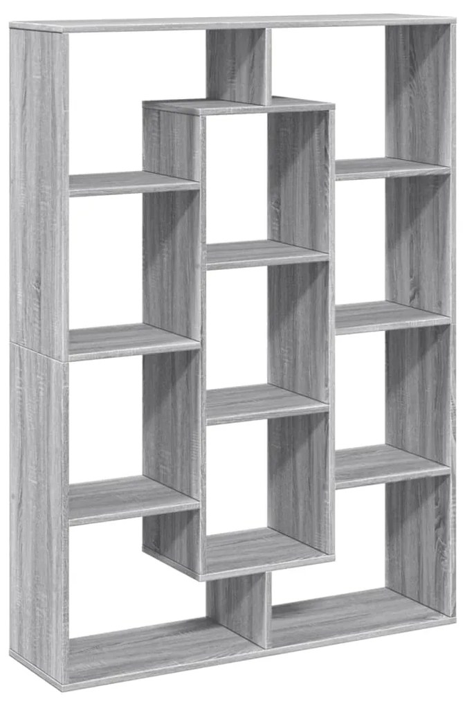 3310303 vidaXL Bibliotecă, gri sonoma, 102x29x143 cm, lemn prelucrat