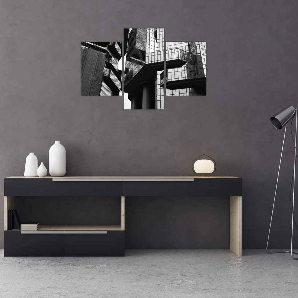 Tablou - Cladiri de sticlă (90x60 cm)