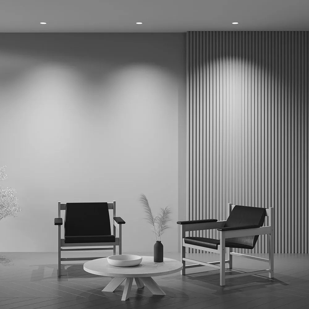 Spot LED incastrabil design tehnic Wise alb