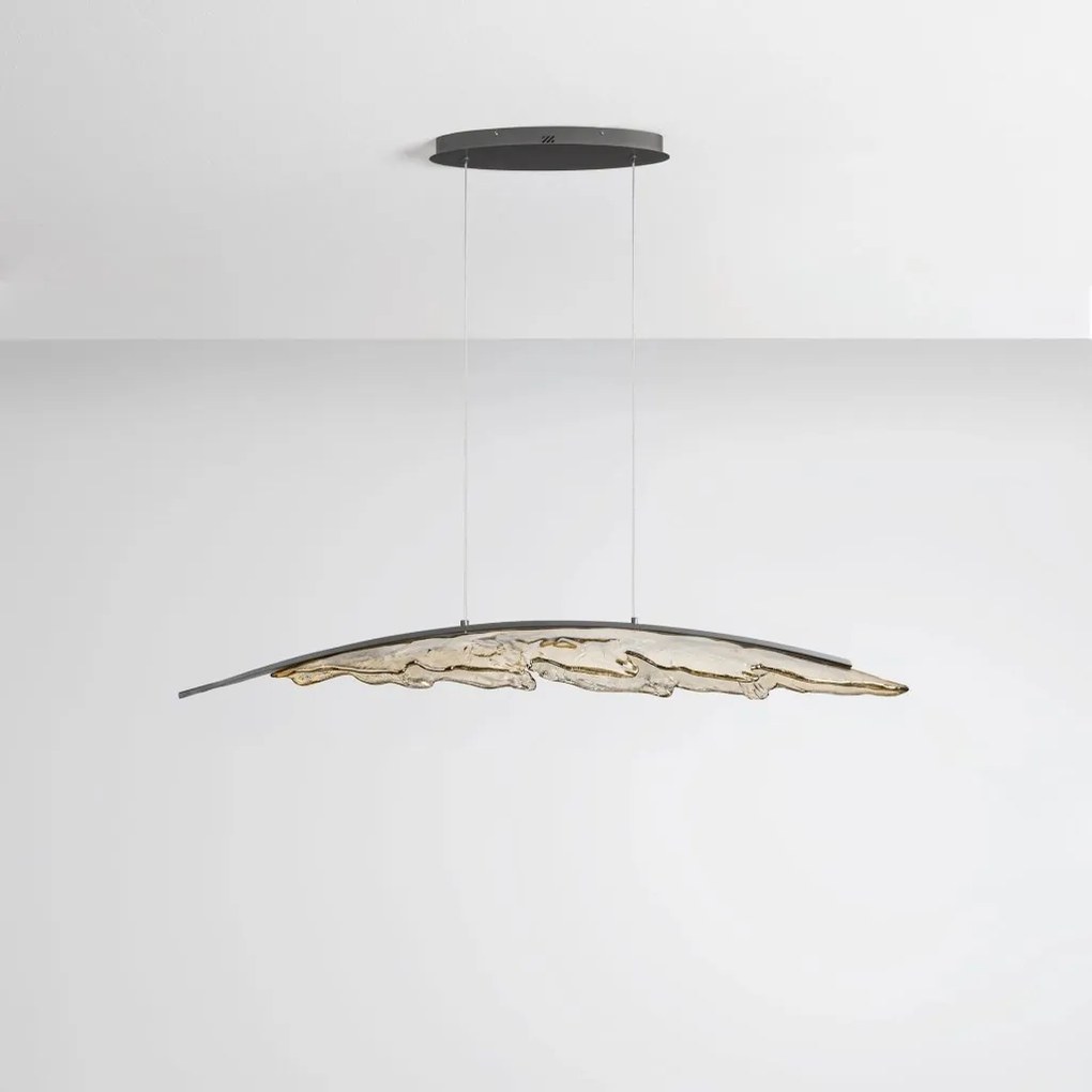 Lustra LED suspendata in forma de frunza AMADO XL