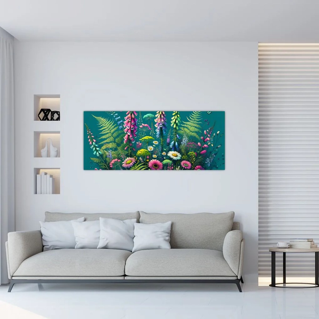 Tablou - Flori de câmp (120x50 cm)