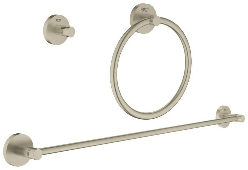 Set accesorii baie Grohe Essentials City, 3 piese, nickel - 40821EN1