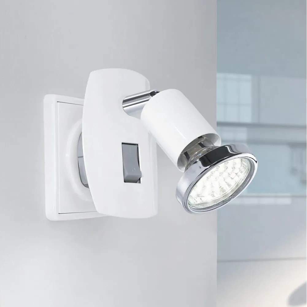 Eglo 902365 - Lampă LED MINI pentru priză, 1xGU10/2,8W/230V, albă