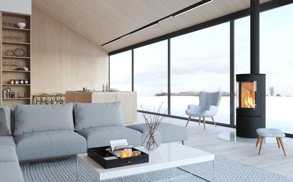 Modul liniar LED pentru sina trifazata MAXLIGHT, LINEAR TRACK BLACK