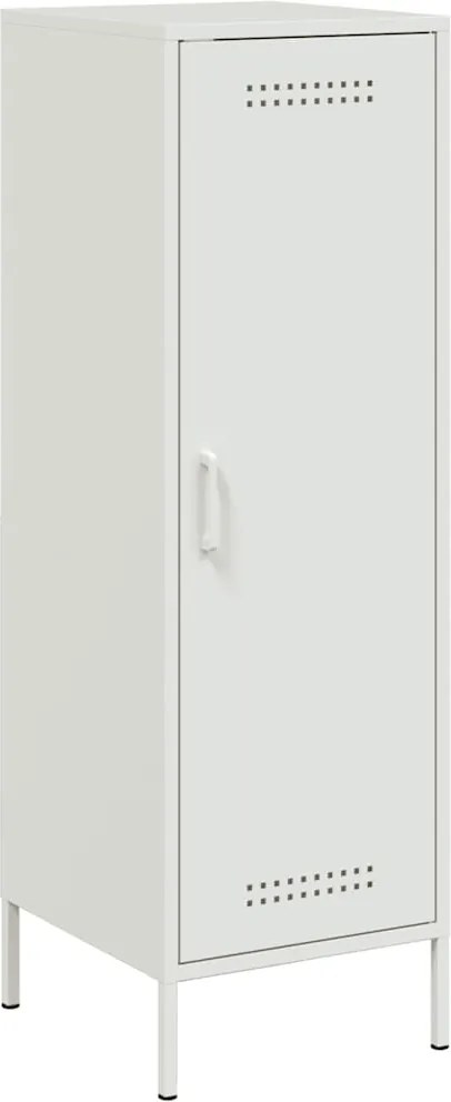 vidaXL Dulap înalt, alb, 36x39x113 cm, oțel