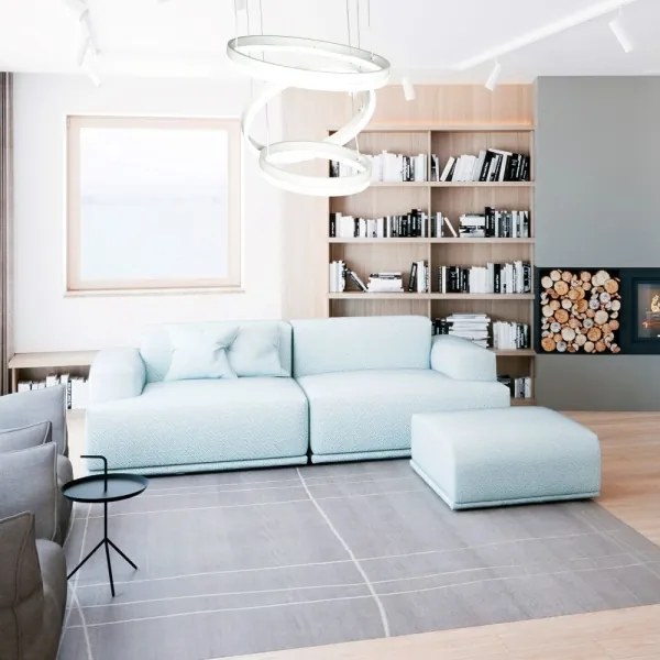 Lustră LED dimabilă pe cablu LED/86W/230V 3000K alb