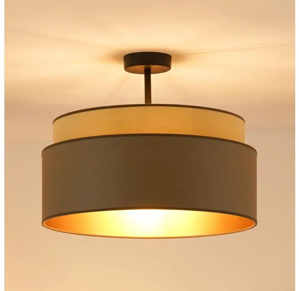 Brilagi - Plafonieră OREGON VEGE 1xE27/15W/230V, Ø 45 cm, gri