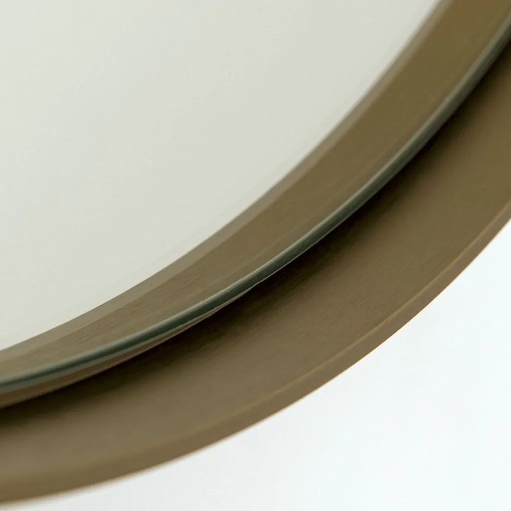 Oglinda decorativa design modern CARLO auriu D-61cm