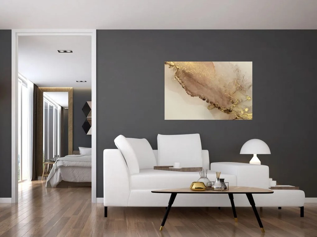 Tablou - Sclipici auriu (90x60 cm)