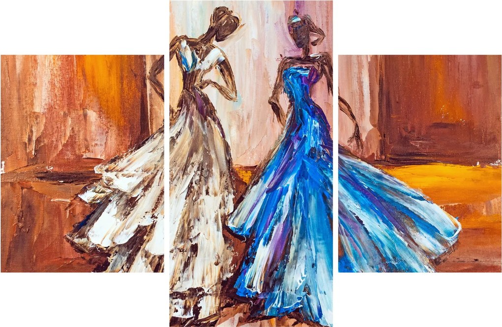 Tablou - Dansatoare, pictură în ulei (90x60 cm)