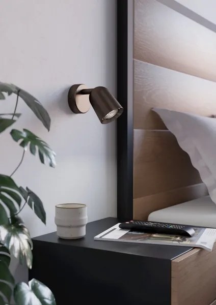 Eglo 901948 - Aplică spot de perete CAMALDOLI 1xGU10/5W/230V bronz