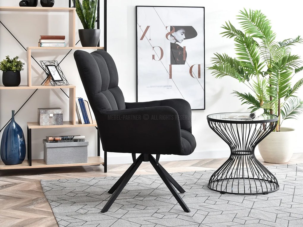 Fotoliu Kikino X (negru). Promo -8%. 1110134