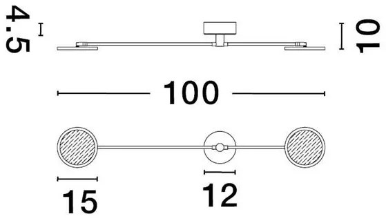 Aplica moderna dimabila cu 2 spoturi LED directionabile SCOPE