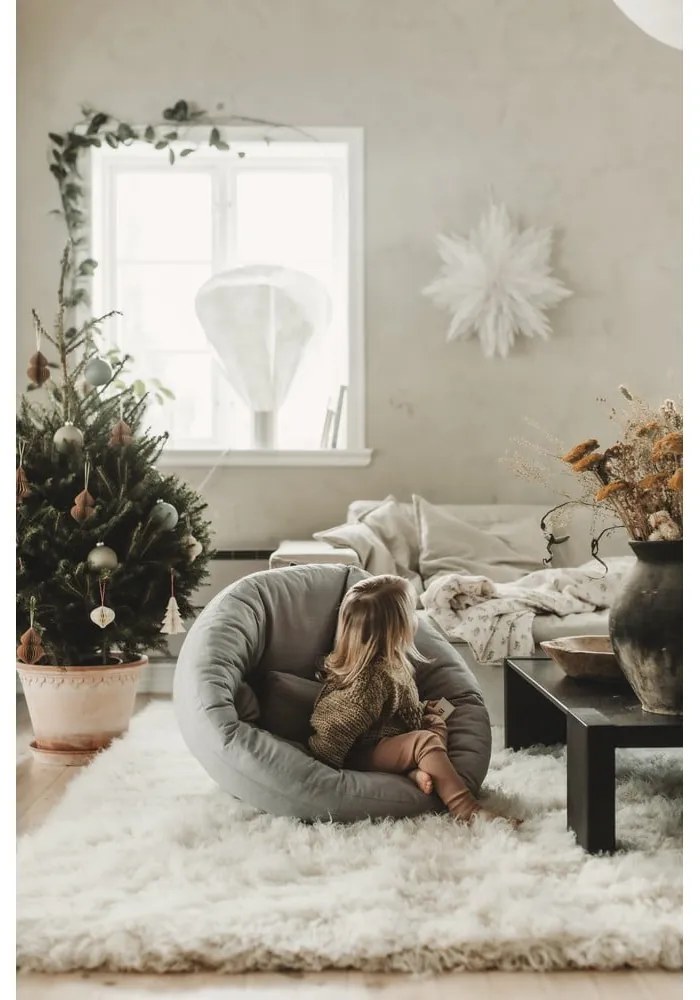 Fotoliu de relaxare pentru copii alb Mini Nido - Karup Design