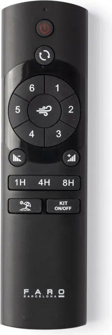 Lustra LED cu Ventilator tavan si telecomanda CRUISER TEK L neagra 4000K