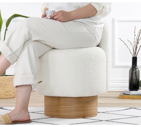 Fotoliu pentru copii RIKI 40x47 cm alb