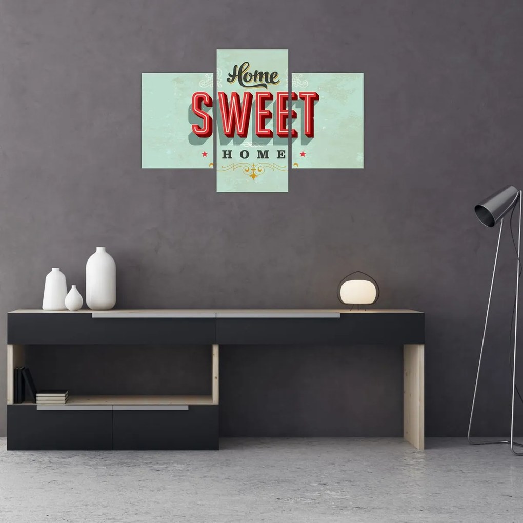 Tablou - Home sweet home (90x60 cm)