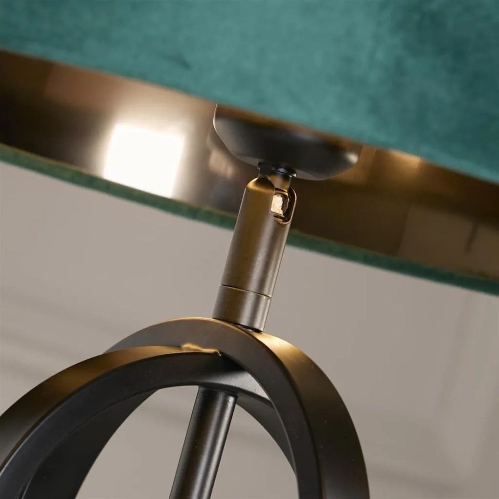 Veioza/Lampa de masa decorativa Chic negru/verde