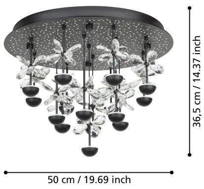 Plafonieră LED dimabilă Eglo 390275 PIANOPOLI LED/27W/230V 3000K