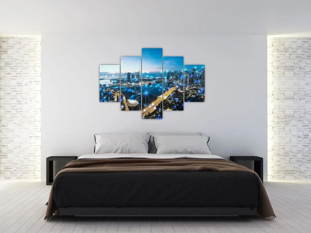 Tablou - Rețeaua orașului (150x105 cm)