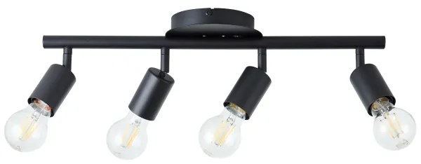 Brilliant - Lampă spot TIFFANY 4xE27/28W/230V neagră