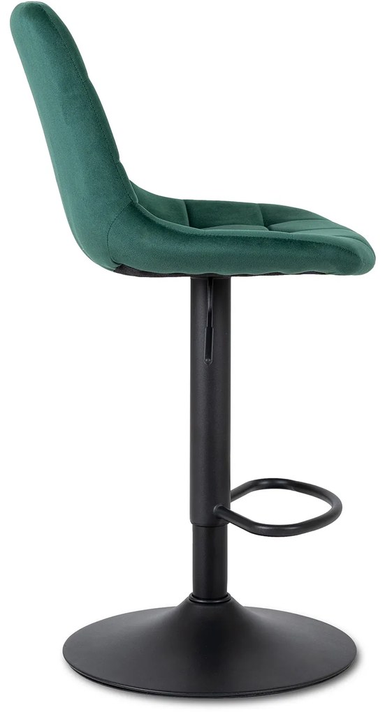 JAKS Scaun de bar Arcos2 velvet verde