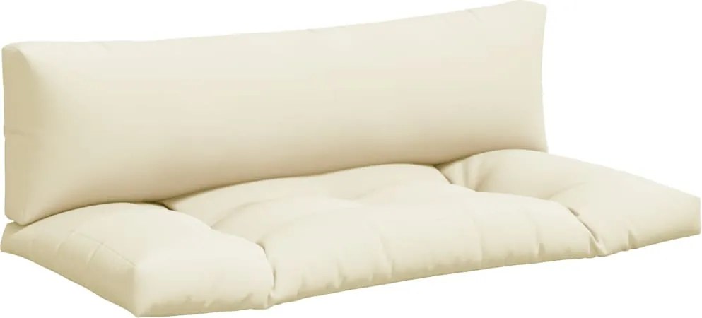 vidaXL Perne de paleți, 2 buc., crem, material textil