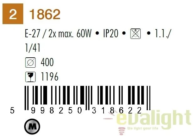 Plafoniera moderna / Aplica de perete, Jolly 1862 RX