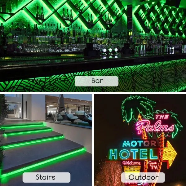 Aigostar - Bandă LED 50 m, verde, 350 W, 230 V, IP65