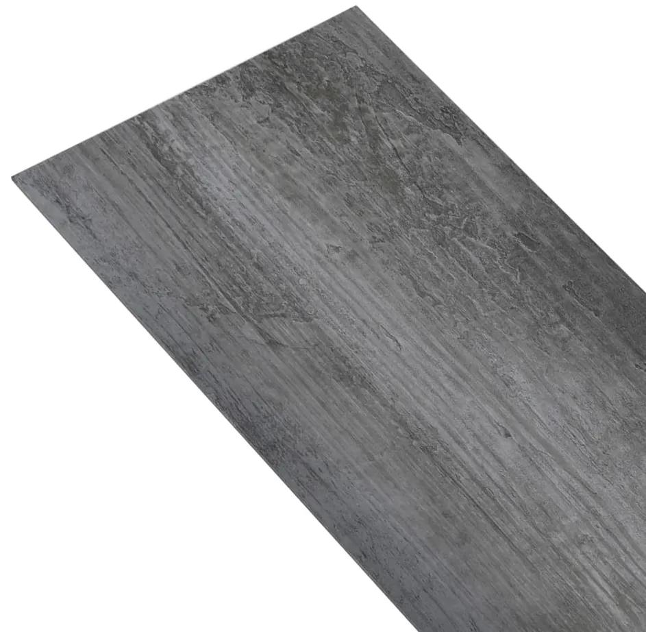 Placi de pardoseala, gri lucios, 5,26 m  , 2 mm, PVC light and dark grey, 5.26 m  , 1