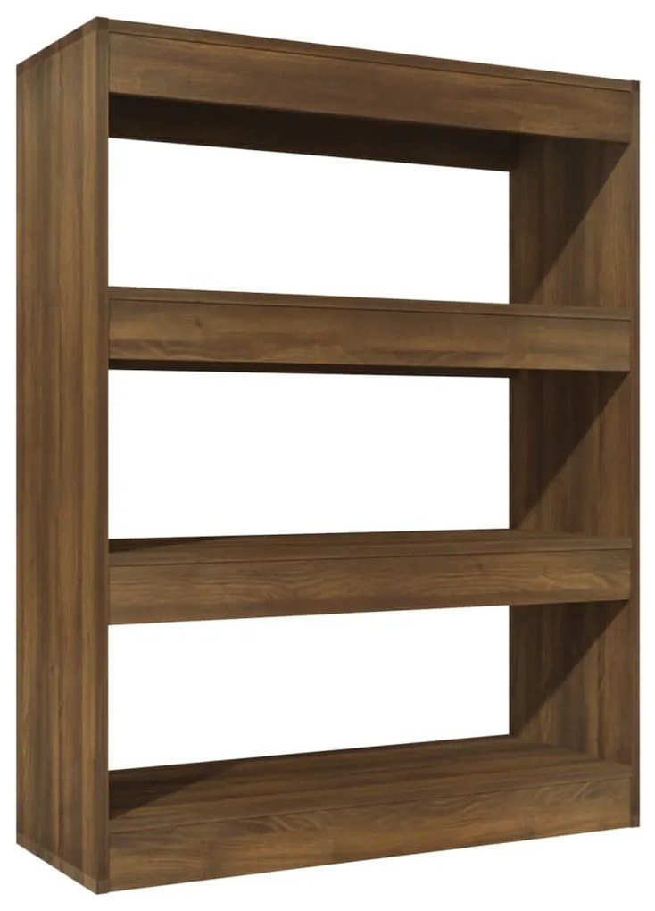813619 vidaXL Bibliotecă/Separator cameră, stejar,  80x30x103cm lemn compozit