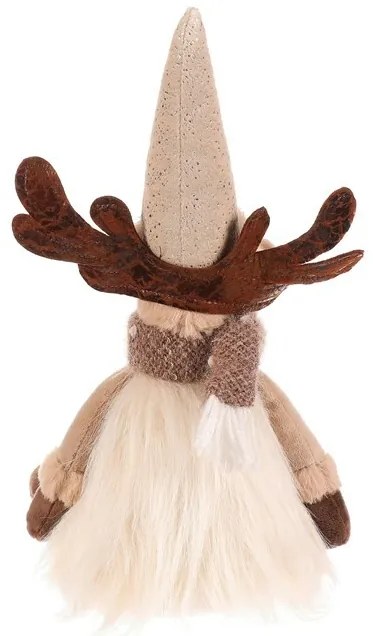 Decorațiune de Crăciun Ren, înălțime 32 cm, așezat, bej/maro