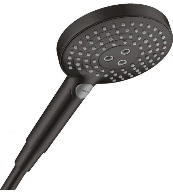 Para de dus, Hansgrohe Raindance Select S 120, 3 tipuri de jet, negru mat, 26530670