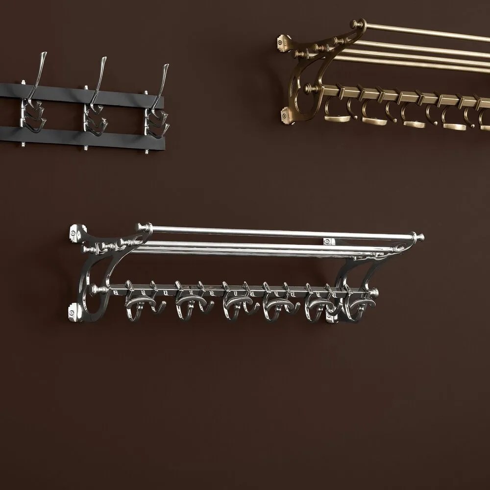 Suport haine design LUX Hudson S, nickel 106051 HZ