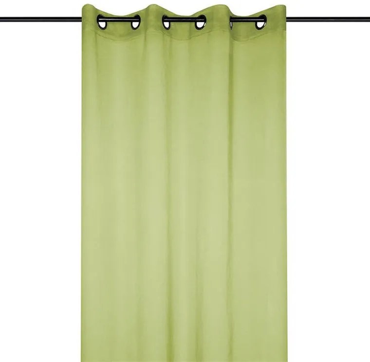 STOF Perdea colorată MONNA verde, 135 x 260 cm set 2 buc