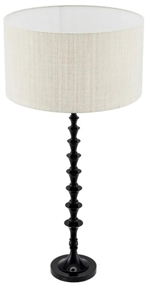 Veioza, Lampa de masa design LUX, Lemn, Tesatura, Arabella