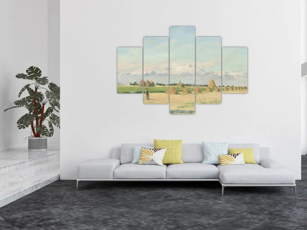 Tablou - Camille Pissarro, Landscape, Ile de France, reproducere (150x105 cm)