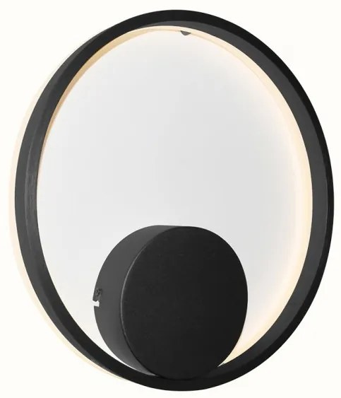 Aplica de perete LED design modern geometric Halo BK