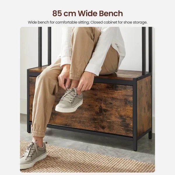 Cuier de podea NAVOR, maro/negru